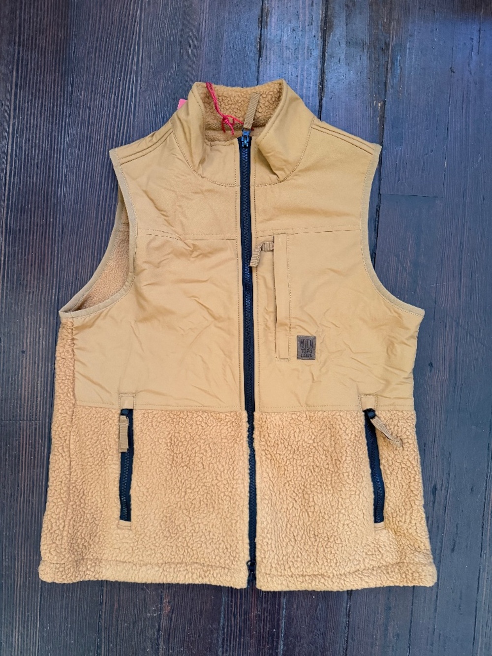 NWT Topo Designs Khaki Subalpine Women's Fleece Vest